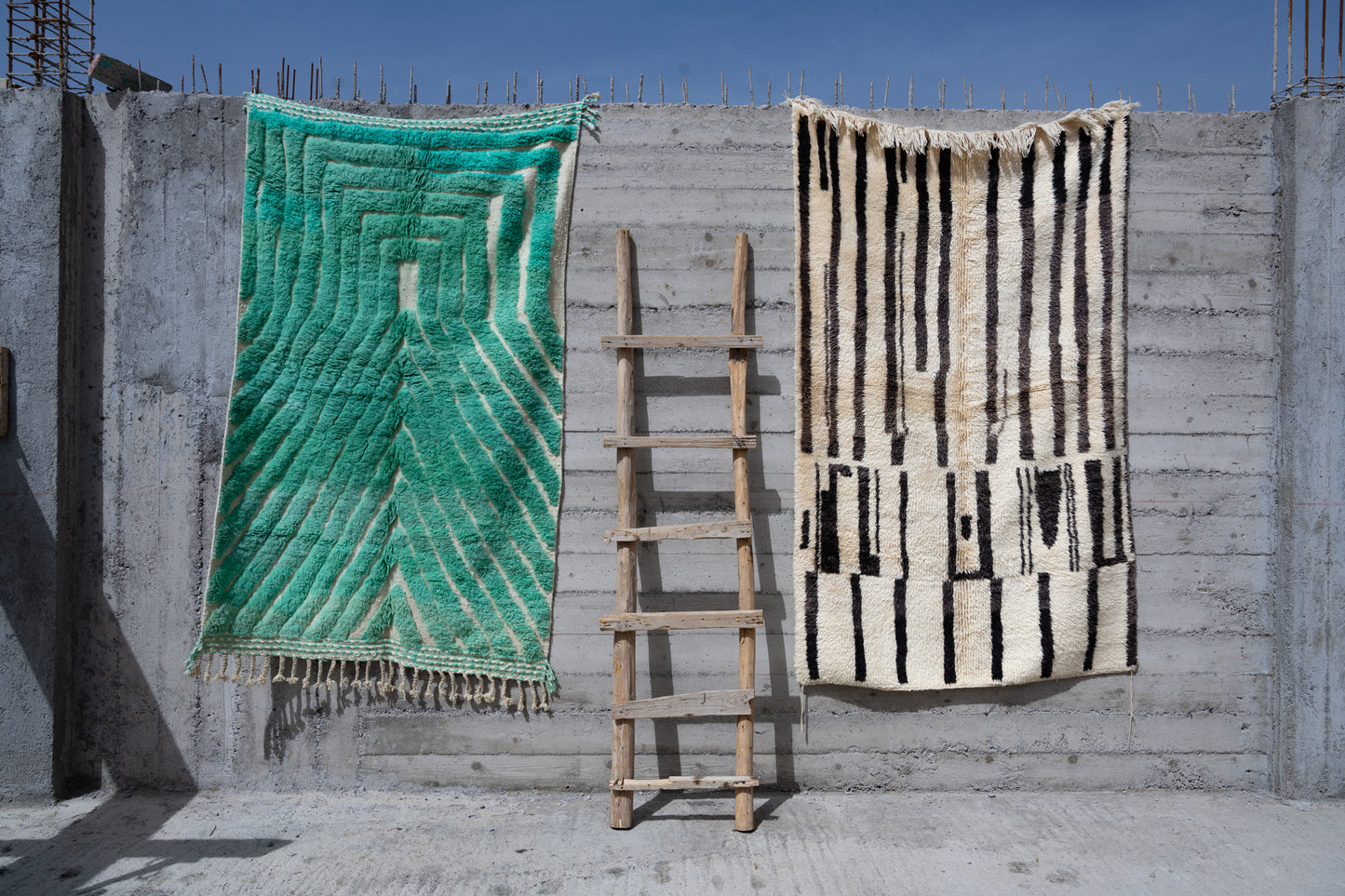 Moroccan Beni Ourain Luxury Handmade Rug - Lush Green