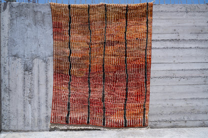 Moroccan M'rirt Luxury Handmade Rug - Vintage Dawn Hues