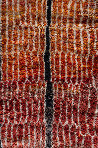 Moroccan M'rirt Luxury Handmade Rug - Vintage Dawn Hues