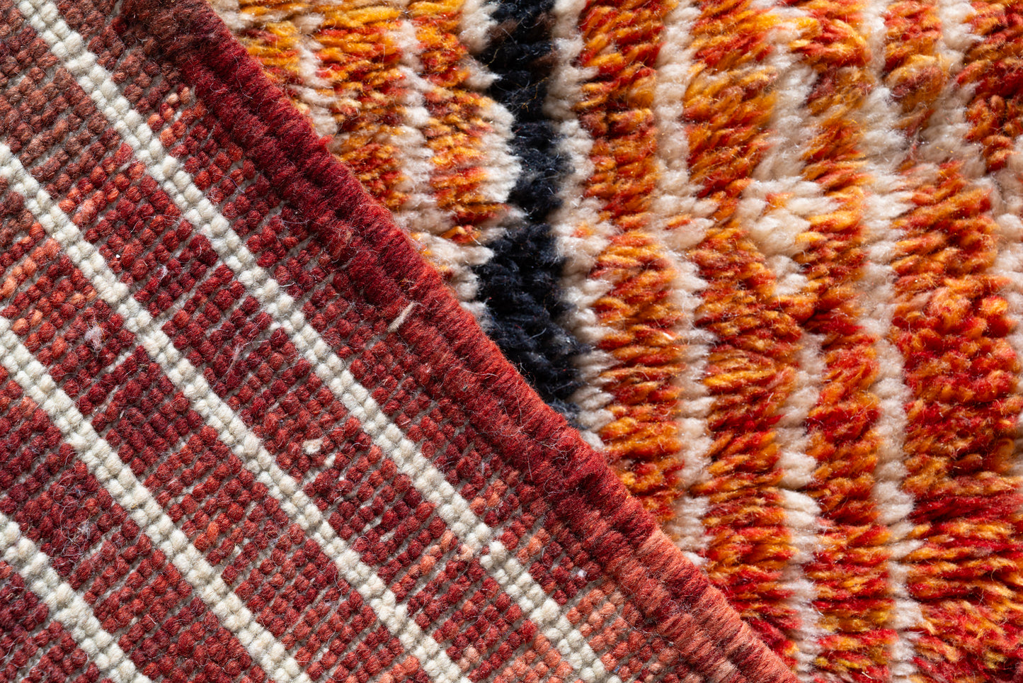 Moroccan M'rirt Luxury Handmade Rug - Vintage Dawn Hues