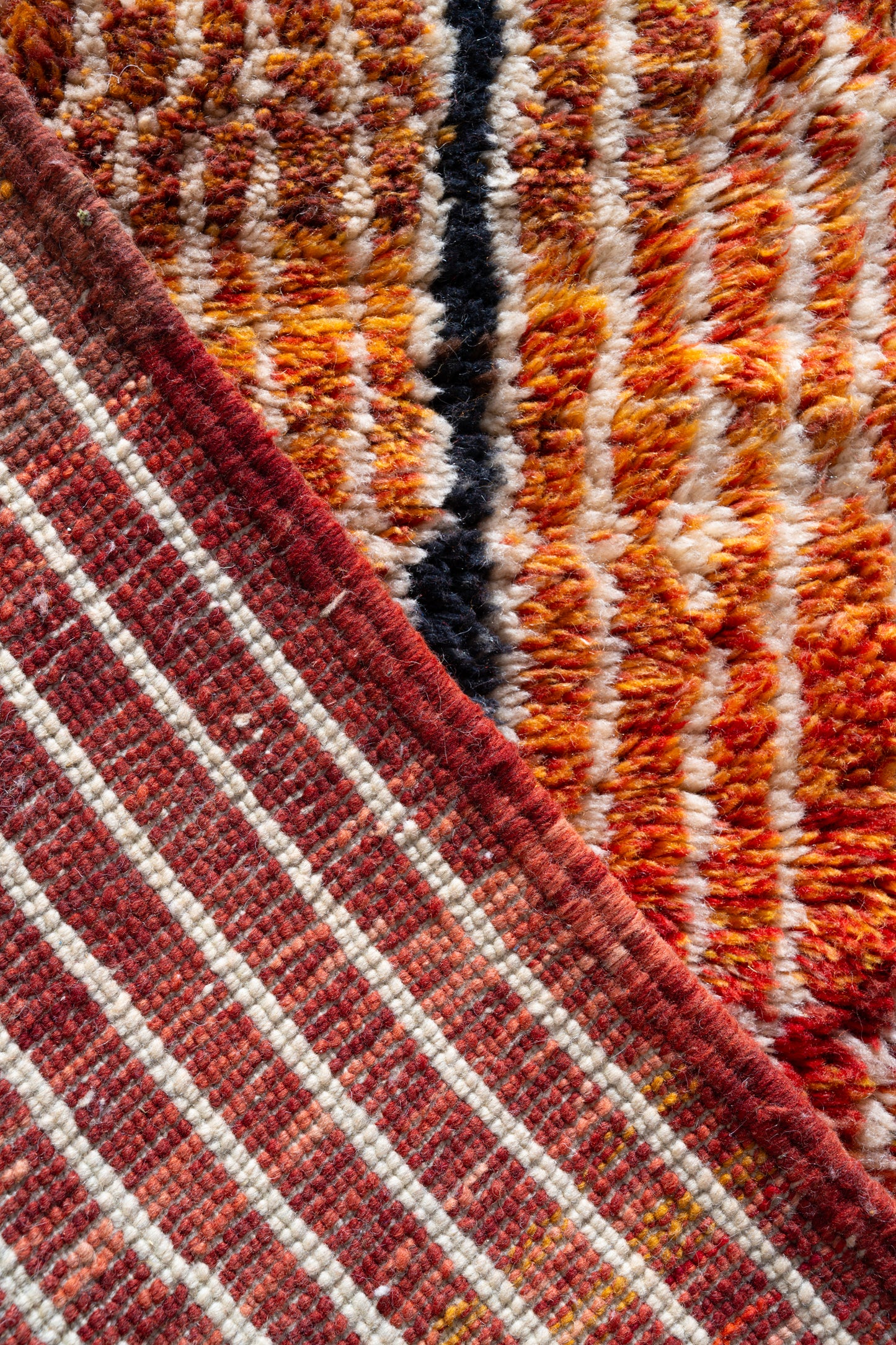 Moroccan M'rirt Luxury Handmade Rug - Vintage Dawn Hues