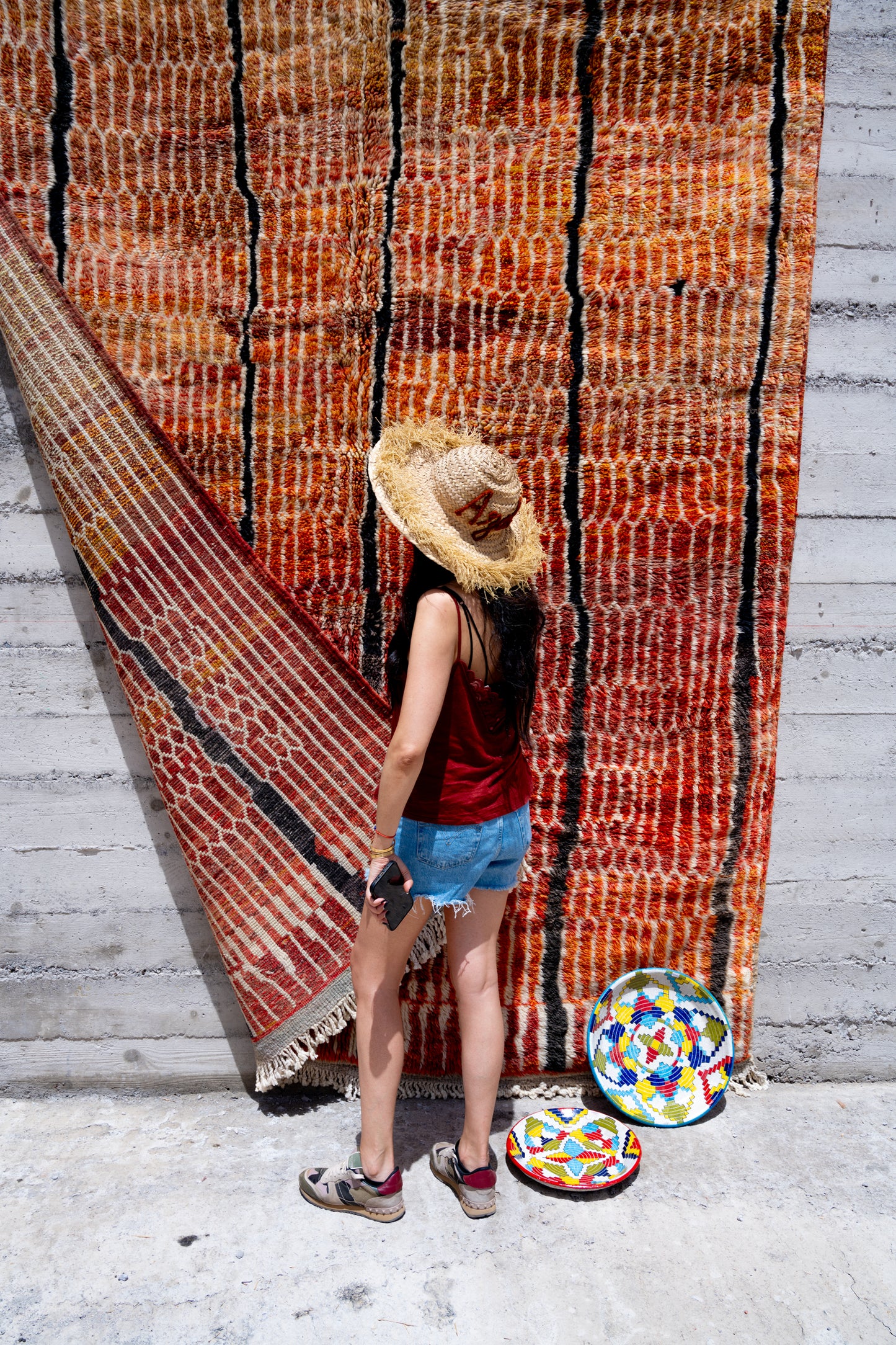 Moroccan M'rirt Luxury Handmade Rug - Vintage Dawn Hues