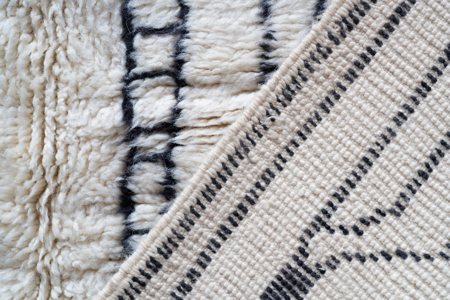 Moroccan Beni Ourain Luxury Handmade Rug - Vintage Patterns