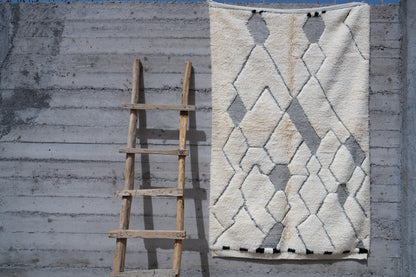 Moroccan Beni Ourain Luxury Handmade Rug - Vintage Style