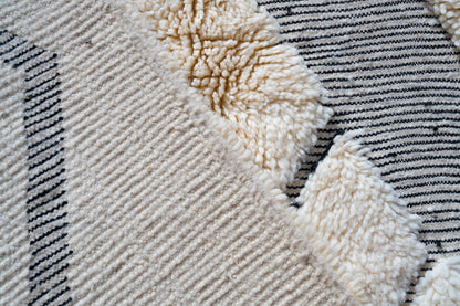 Moroccan Beni Ourain Luxury Handmade Rug - Vintage Style