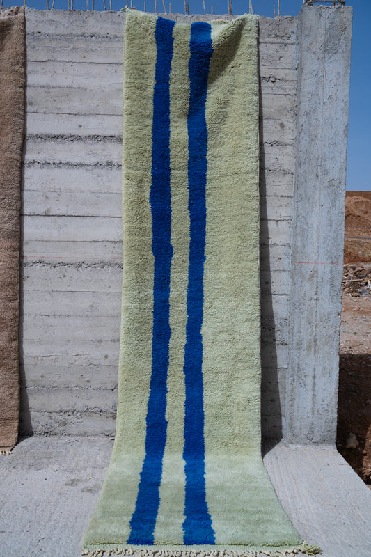 Moroccan M'rirt Luxury Handmade Rug - Majorelle Road