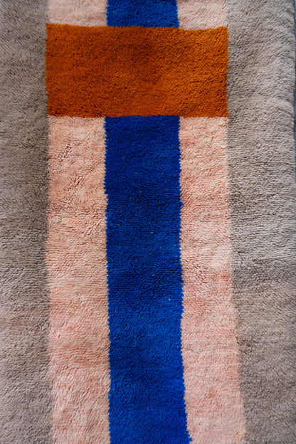 Moroccan M'rirt Luxury Handmade Rug - Multicolor Corridor